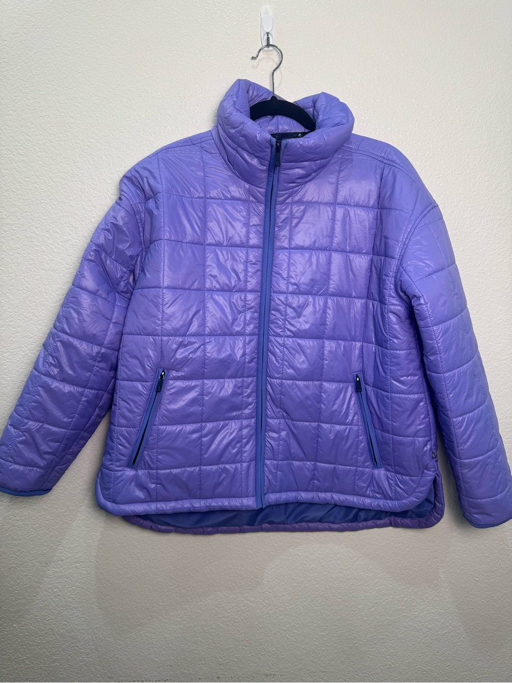 Lou & Grey Womens Medium Lavender Purple Quilted Puffer Jacket Lightweight